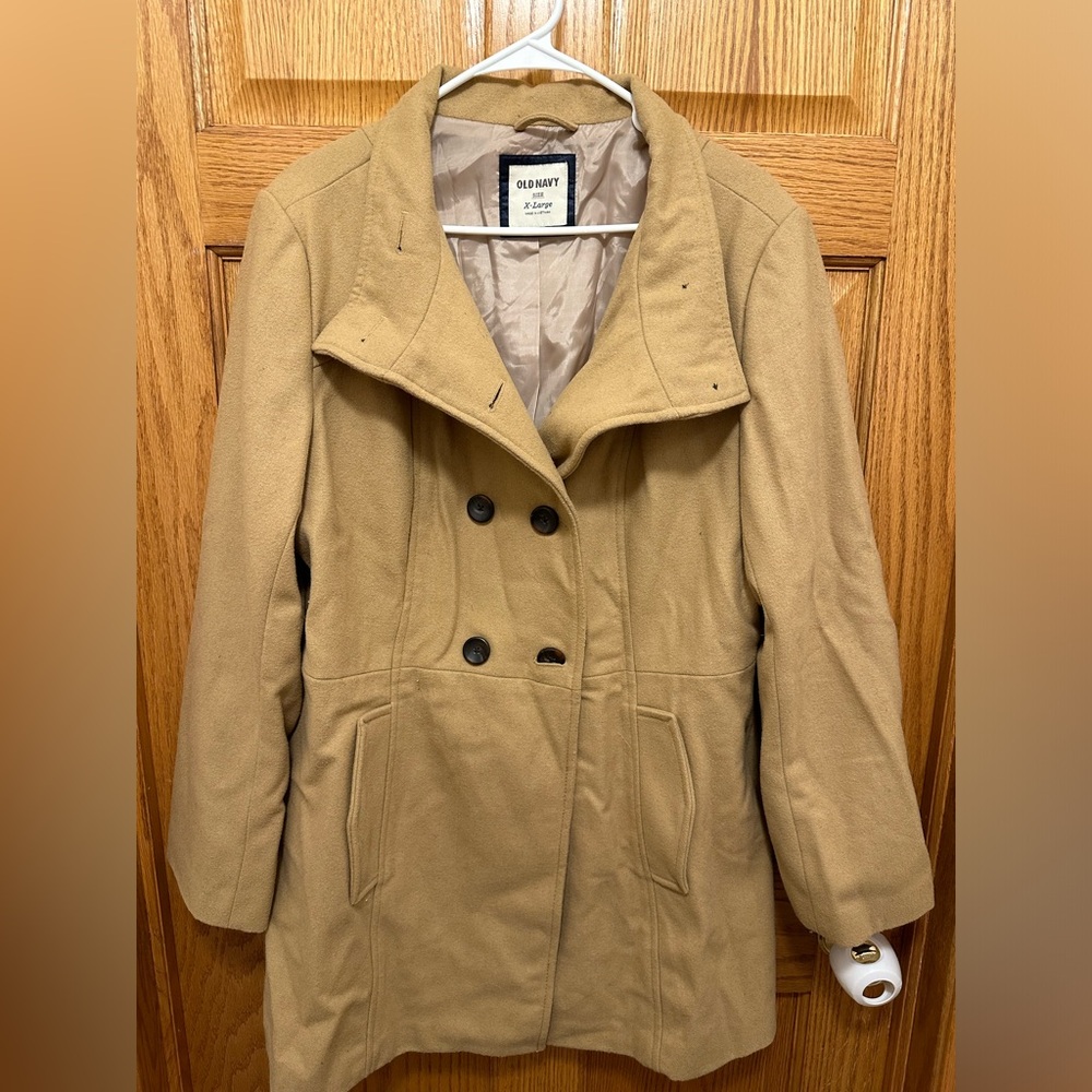 Old Navy Tan Pea coat Size XL